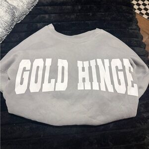 Gold Hinge Gray Sweatshirt